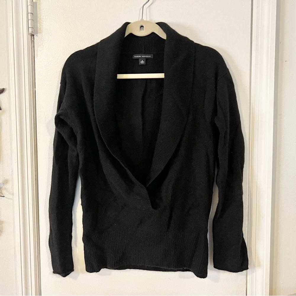 black banana republic wool angora sweater